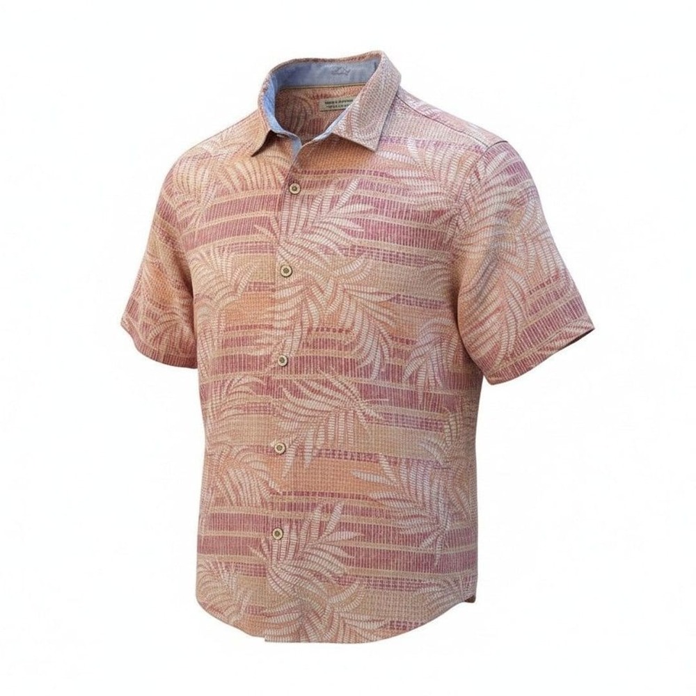 Tommy Bahama Coconut Point Mosaic Fronds Short Sleeve Button-Down Shirt